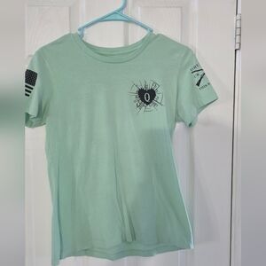 Grunt Style, Mint Green Graphic Women's  T-Shirt
